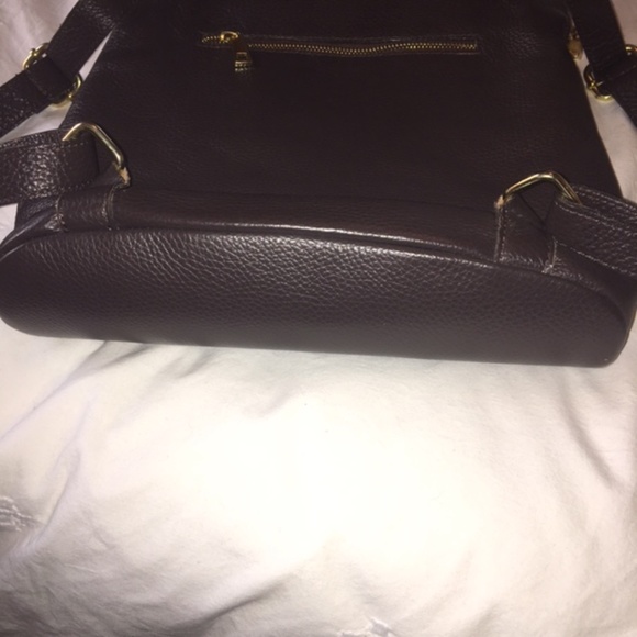 NWOT Vere Belle Italian Leather Backpack Purse - Picture 11 of 13